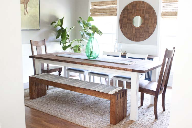 Modern Farmhouse Dining Room Makeover