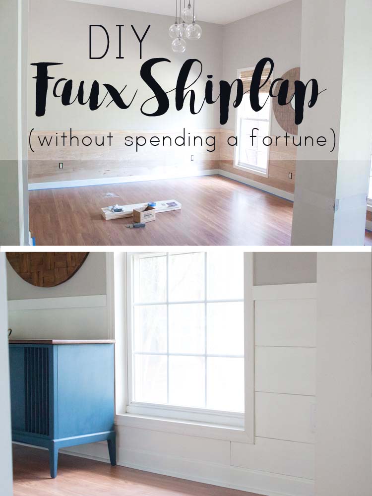 DIY Faux Shiplap