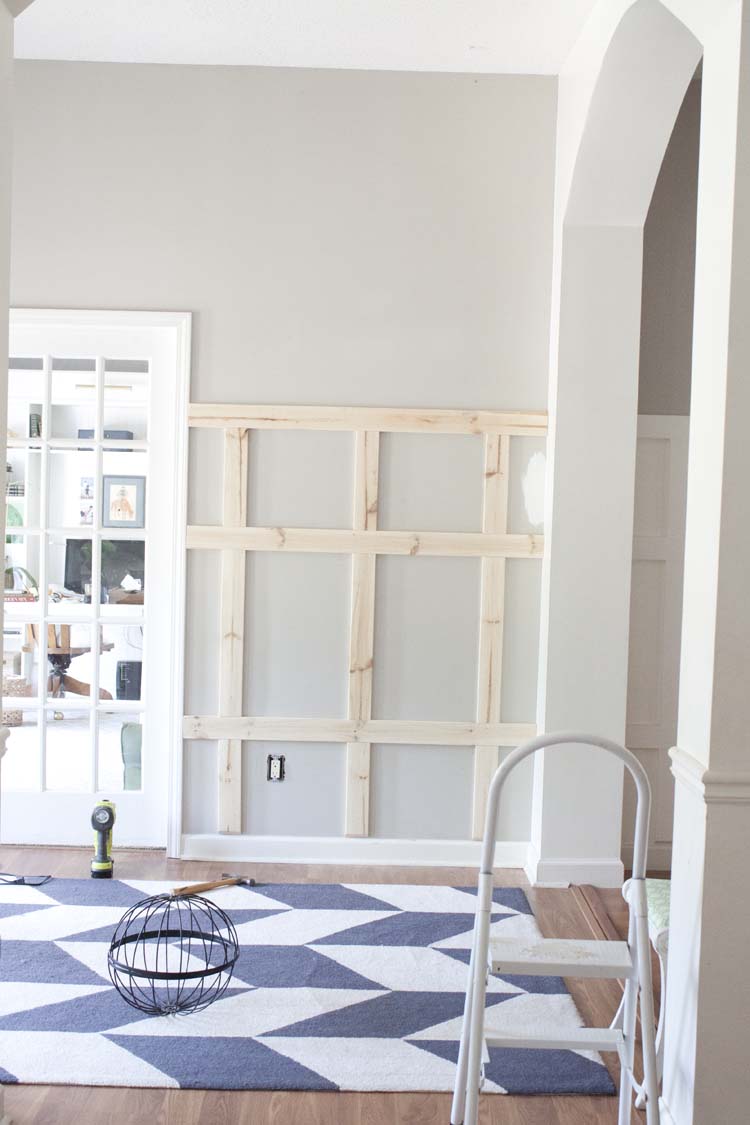 Farmhouse-style Foyer Entryway Makeover