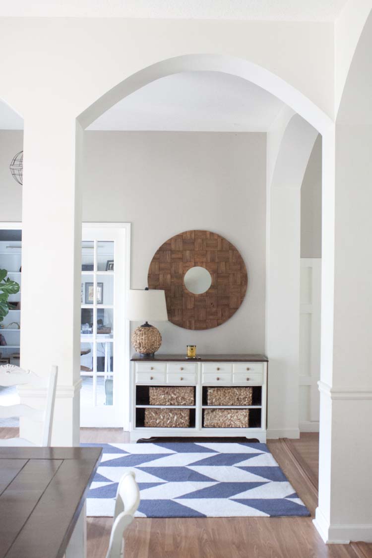 Farmhouse-style Foyer Entryway Makeover