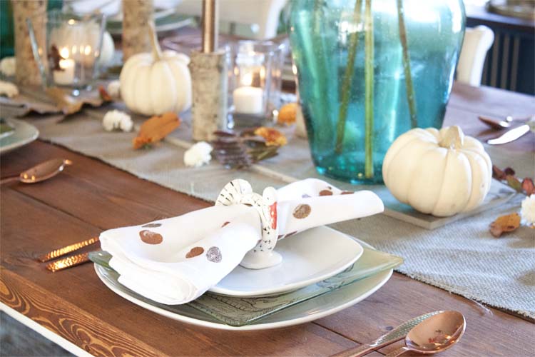 Diy Metallic Print Holiday Napkins Southern Revivals