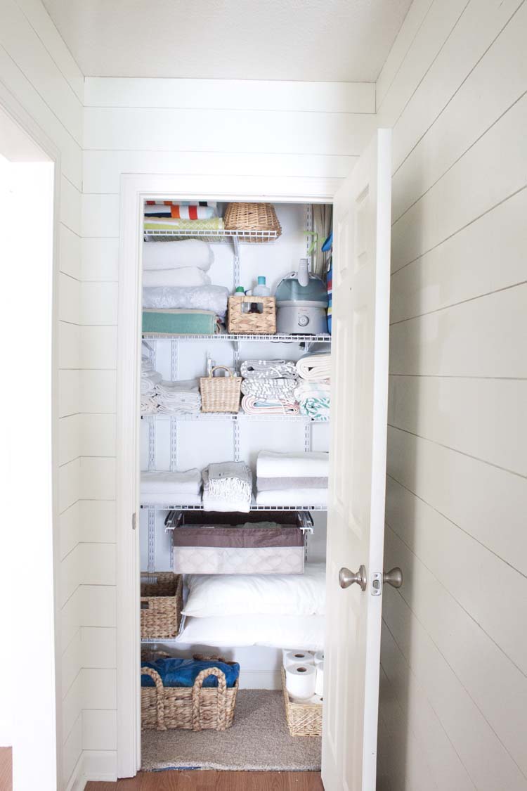 DIY Linen Closet Makeover