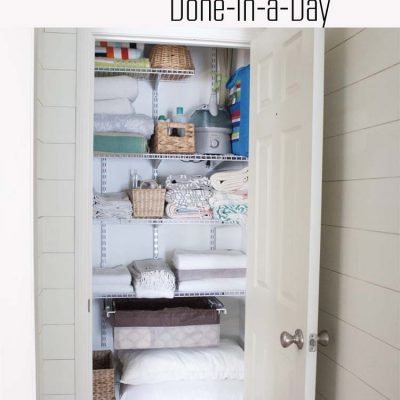 DIY Linen Closet Makeover