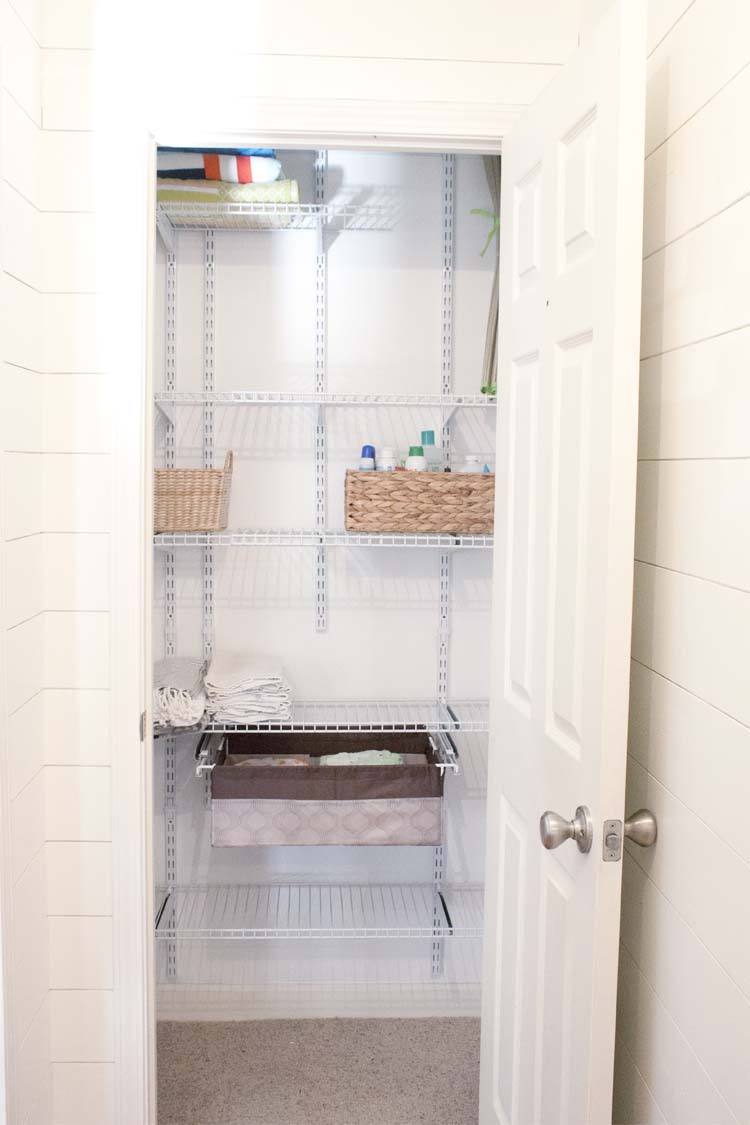 DIY Linen Closet Makeover