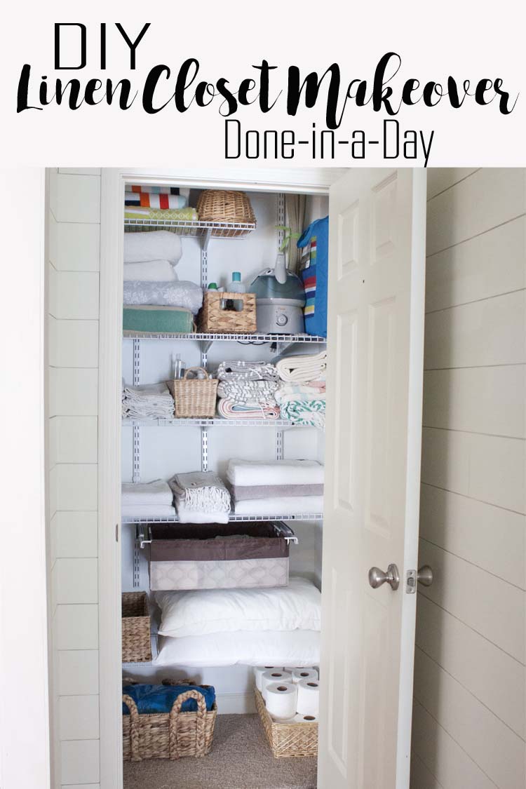 DIY Linen Closet Makeover