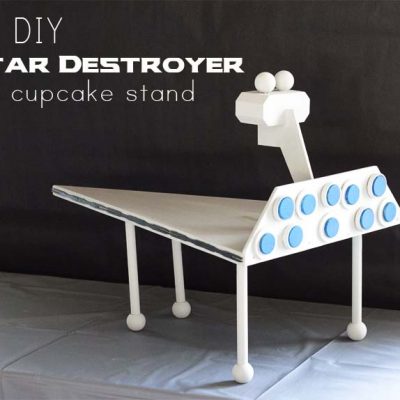 DIY Star Destroyer Cupcake Stand | Star Wars