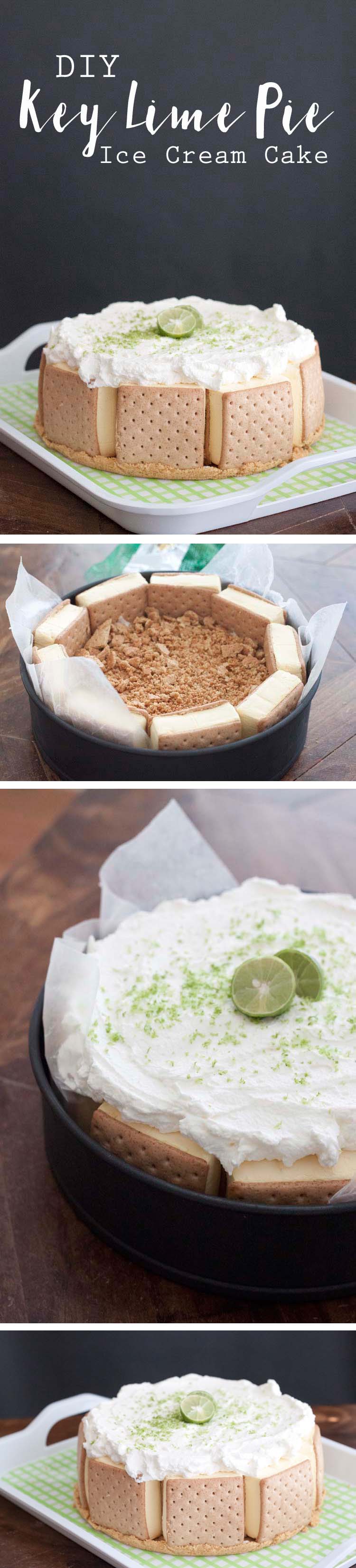 Key Lime Pie DIY Ice Cream Cake