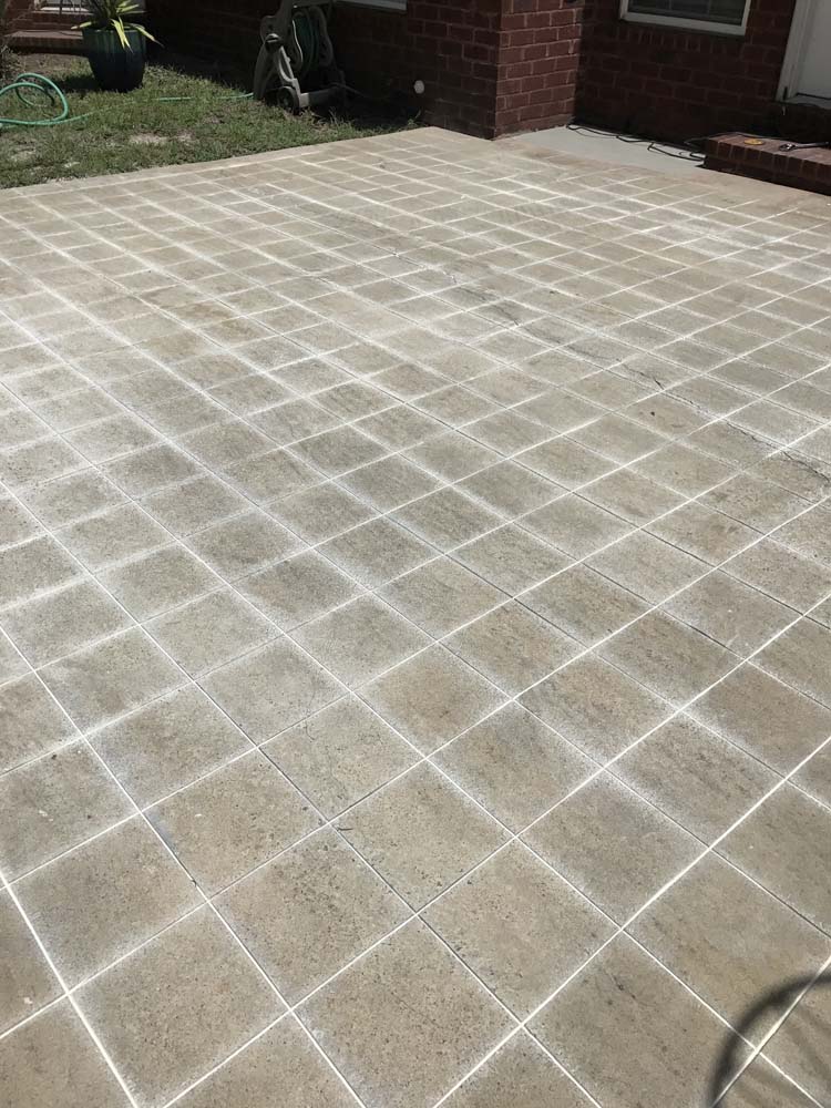 DIY Cement Tile Patio Makeover