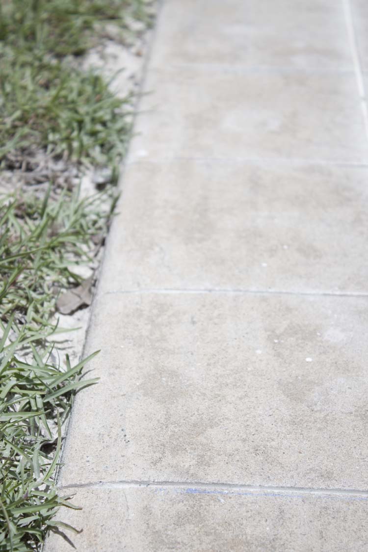 DIY Cement Tile Patio Makeover