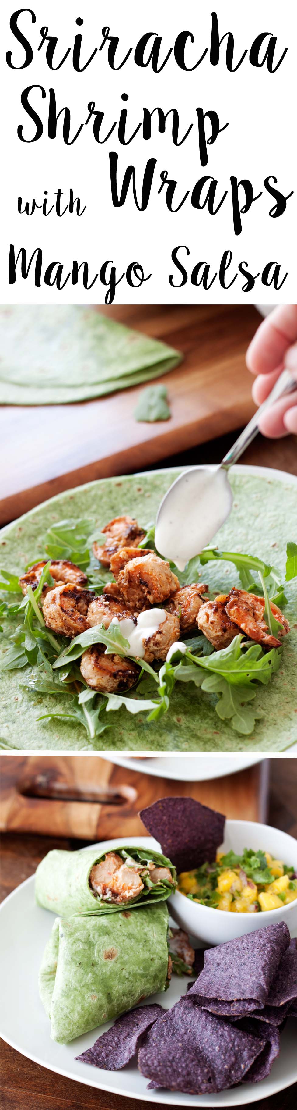 Sriracha Shrimp Wraps with Mango Salsa