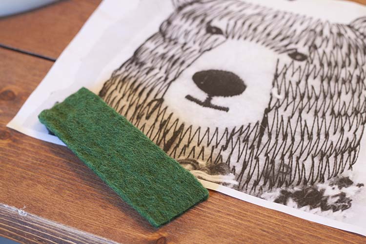 DIY Hand Stitched Bear Pillow