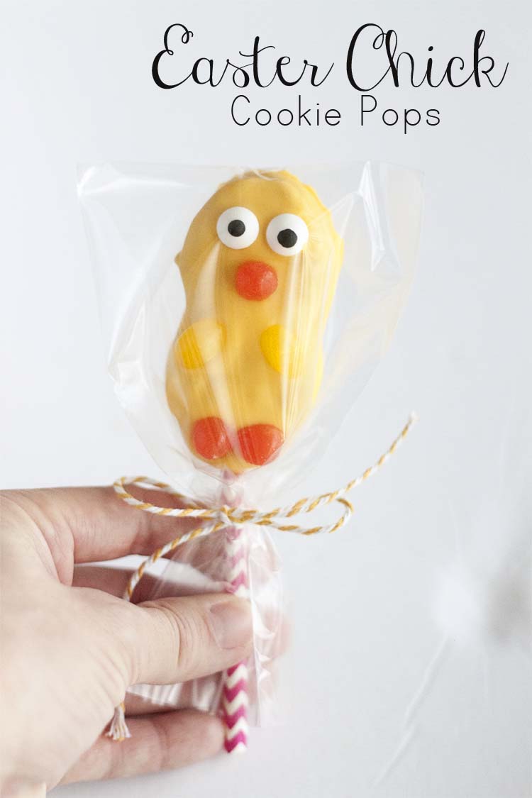 Easter Chick Cookie Pops