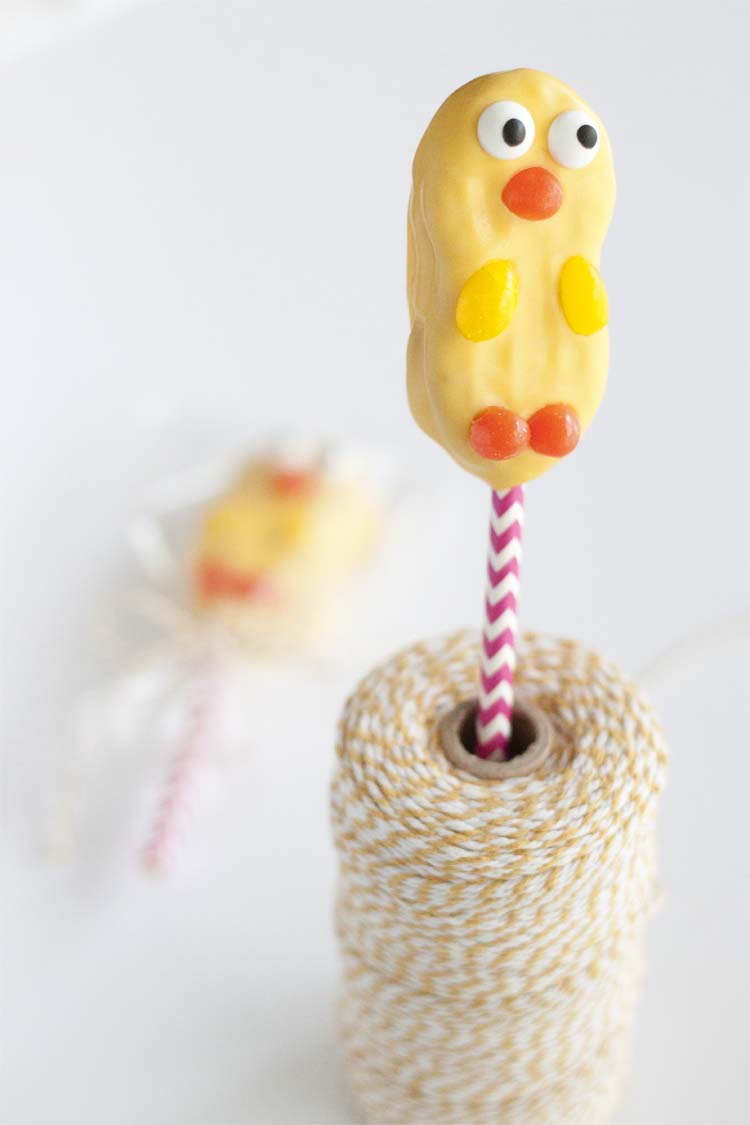 Easter Chick Cookie Pops