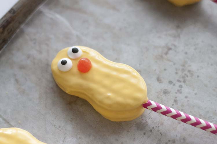 Easter Chick Cookie Pops