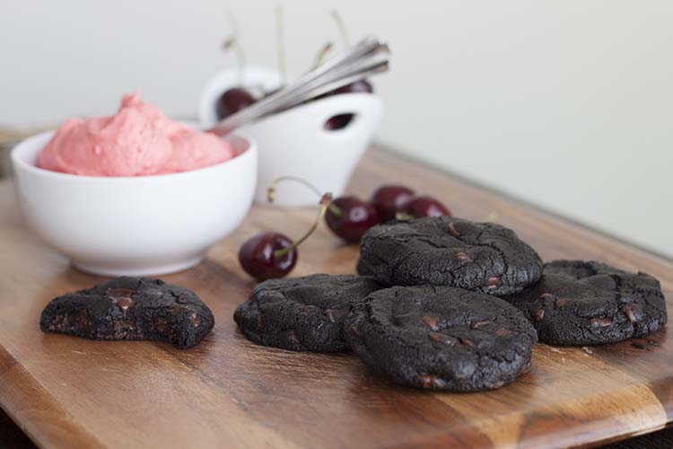 Double Dark Chocolate & Cherry Black Forest Cookies