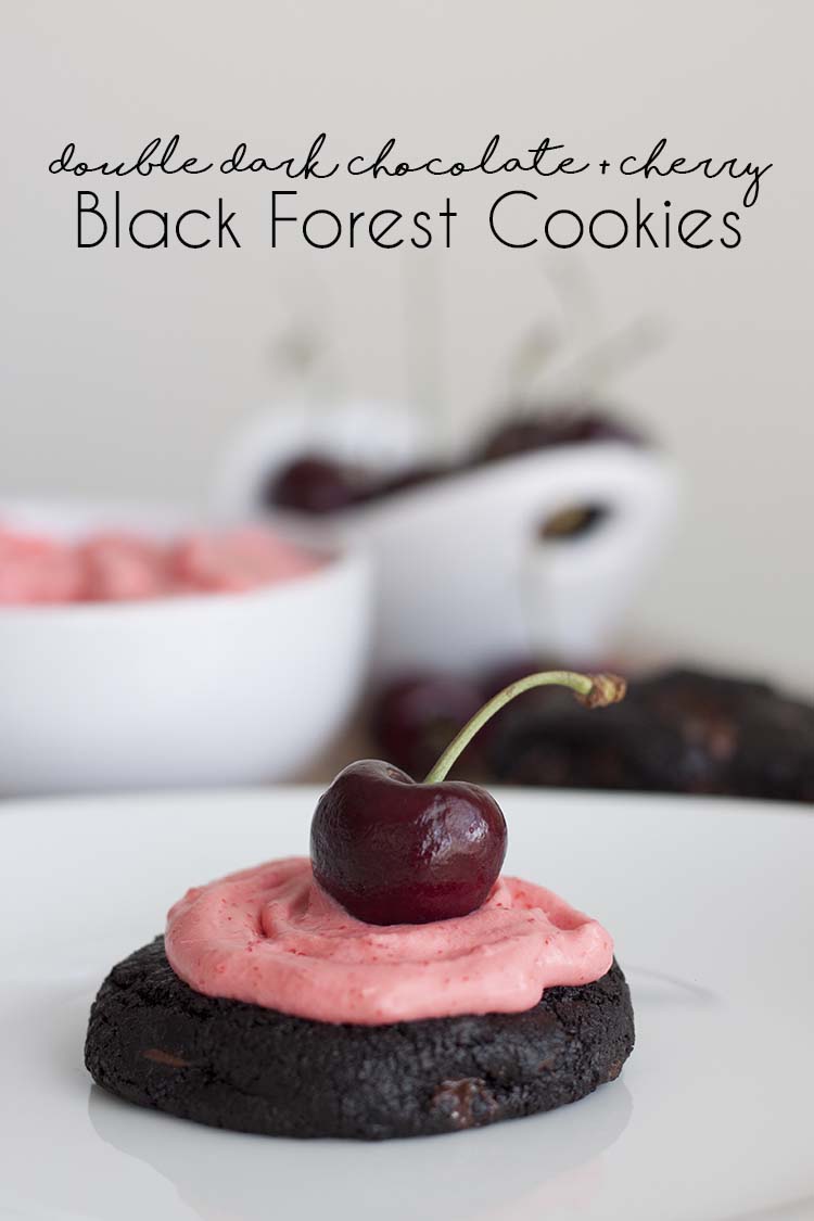 Double Dark Chocolate & Cherry Black Forest Cookies