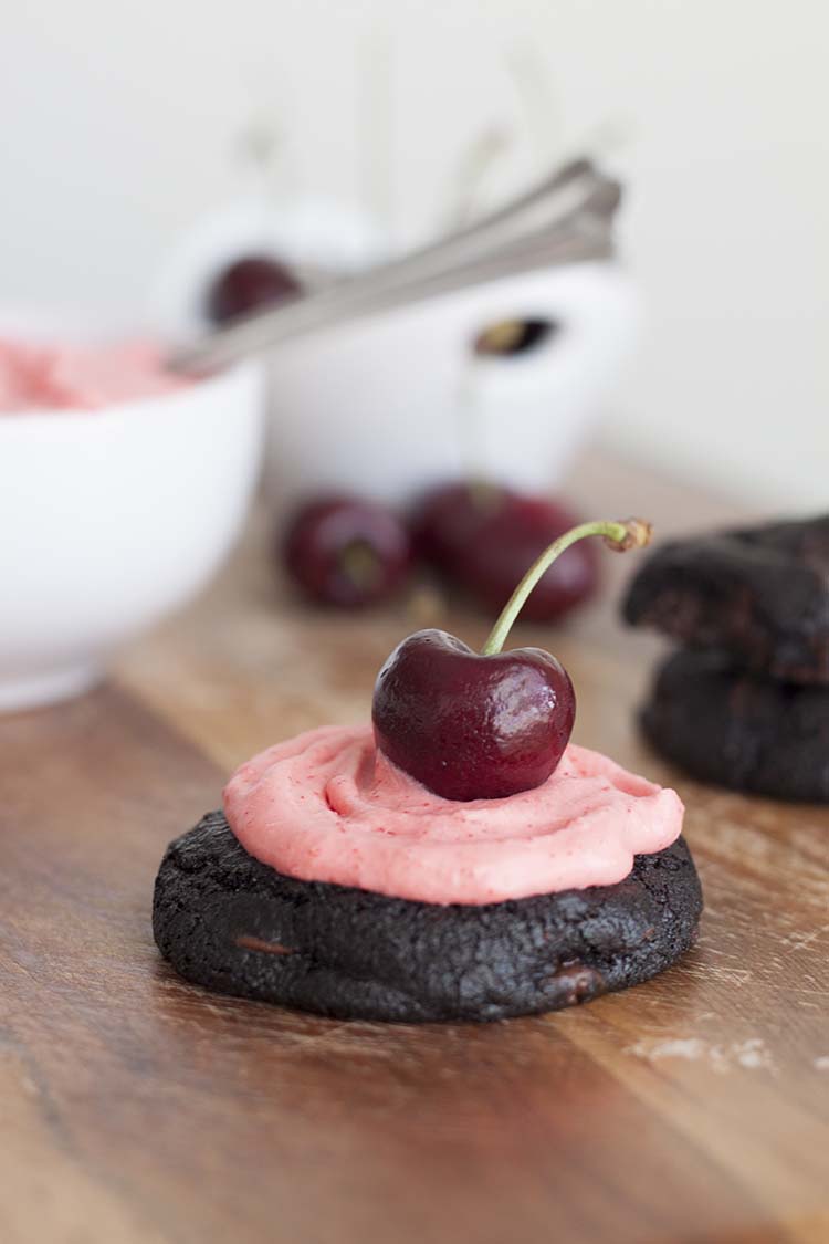 Double Dark Chocolate & Cherry Black Forest Cookies