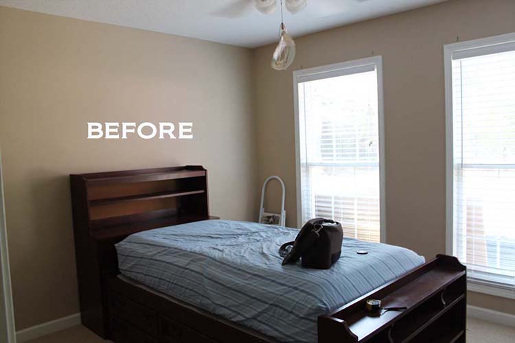 Builder Beige Bedroom Before Makeover