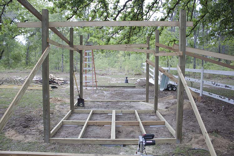 DIY Chicken Coop Framing