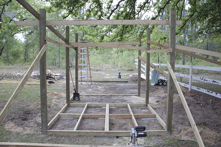 DIY Chicken Coop Framing