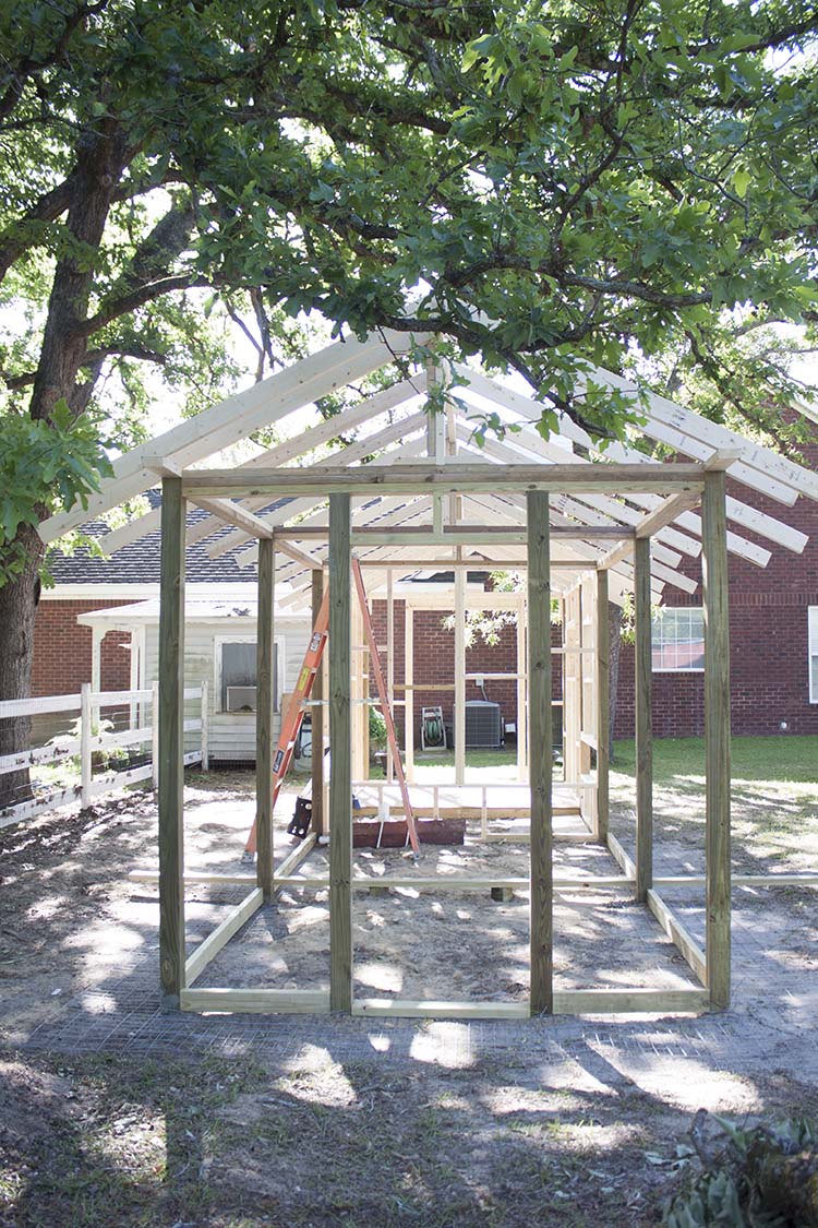 DIY Chicken Coop Framing