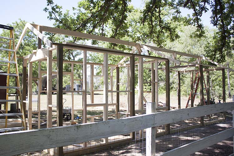 DIY Chicken Coop Framing