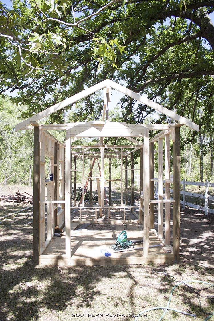 DIY Chicken Coop Framing