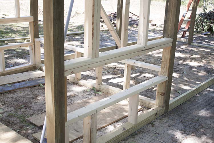 DIY Chicken Coop Framing