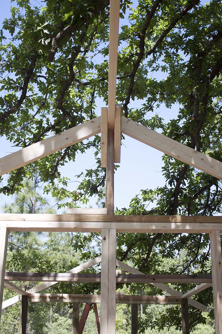 DIY Chicken Coop Framing Roof