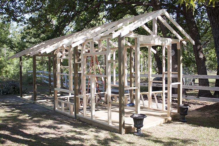 DIY Chicken Coop Framing