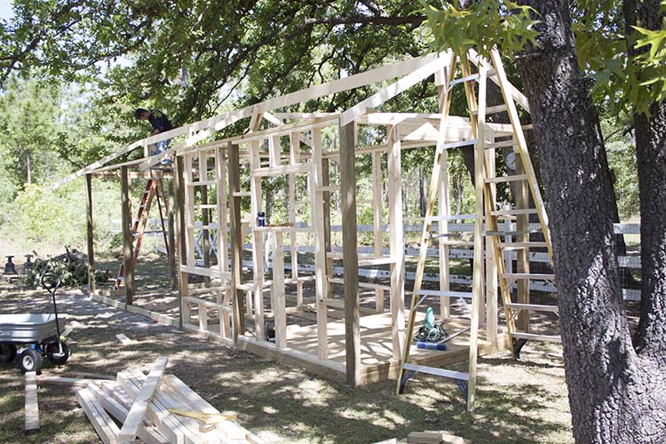 DIY Chicken Coop Framing