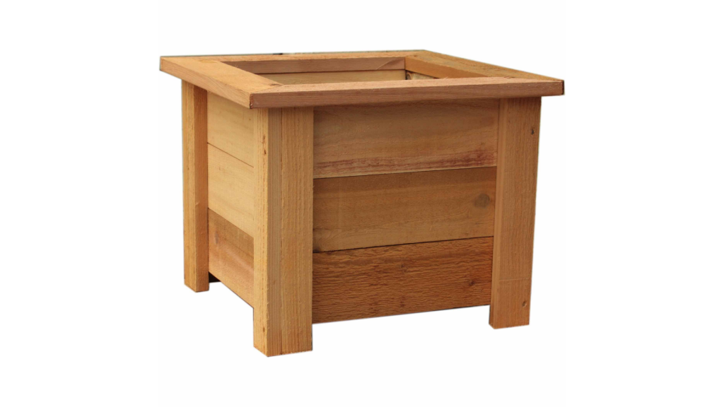 Square Cedar Planter