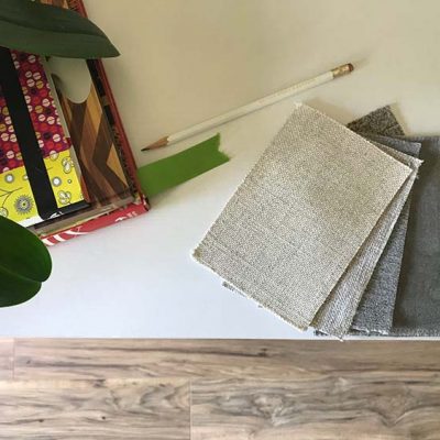 flooring and fabric samples