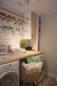 modern farmhouse laundry room