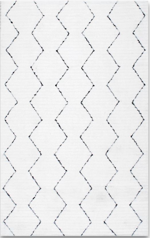 black and white moroccan rug