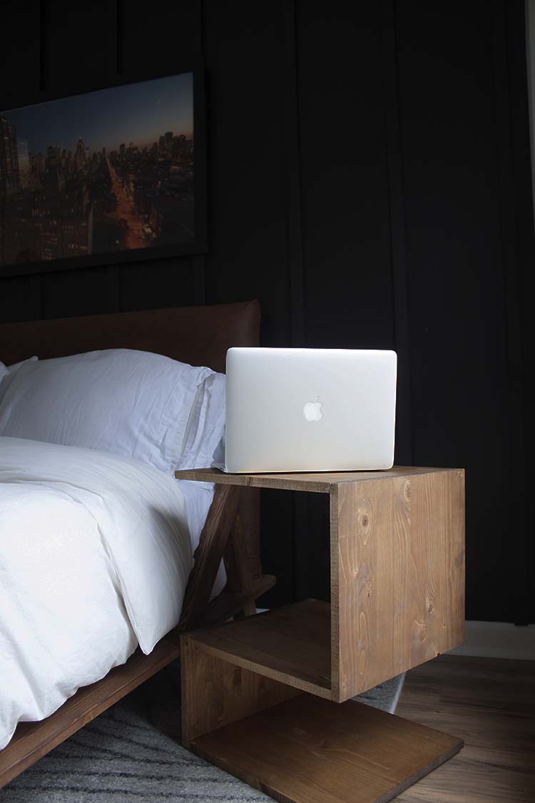 modern wooden side table 