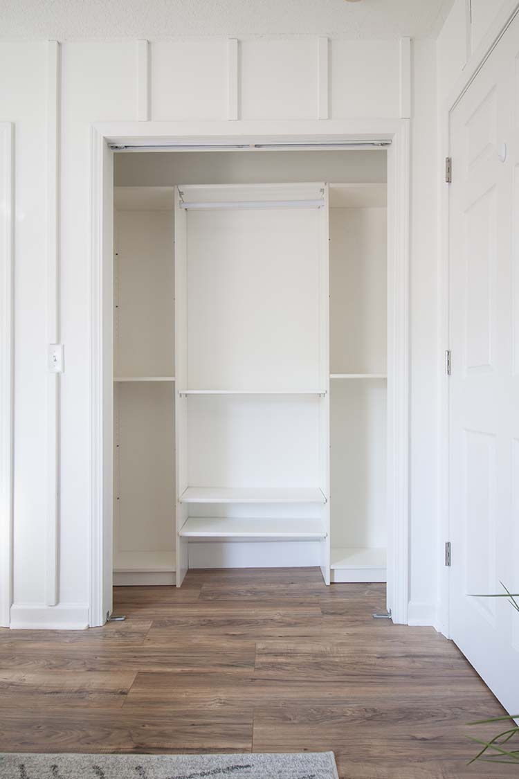 white closet system