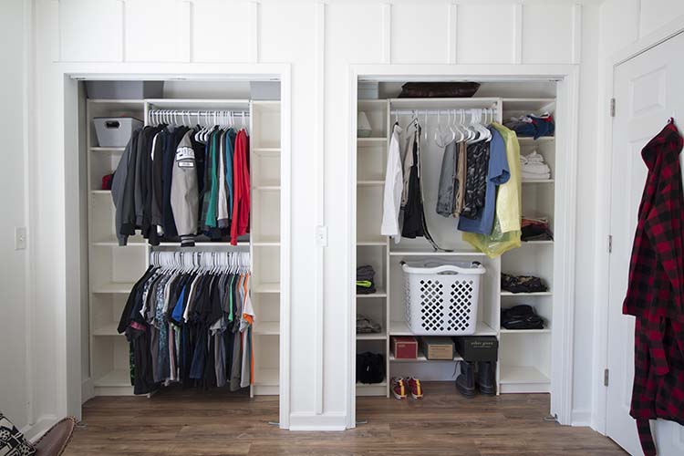 double walk in closet