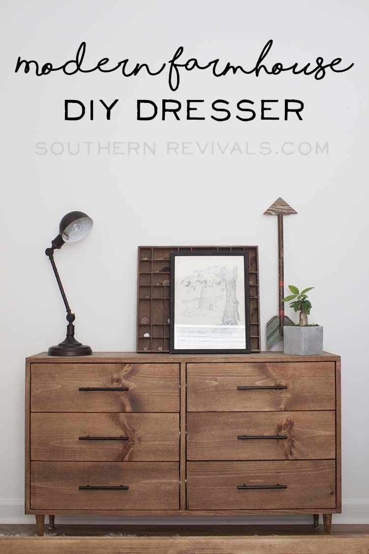 wood dresser vignette